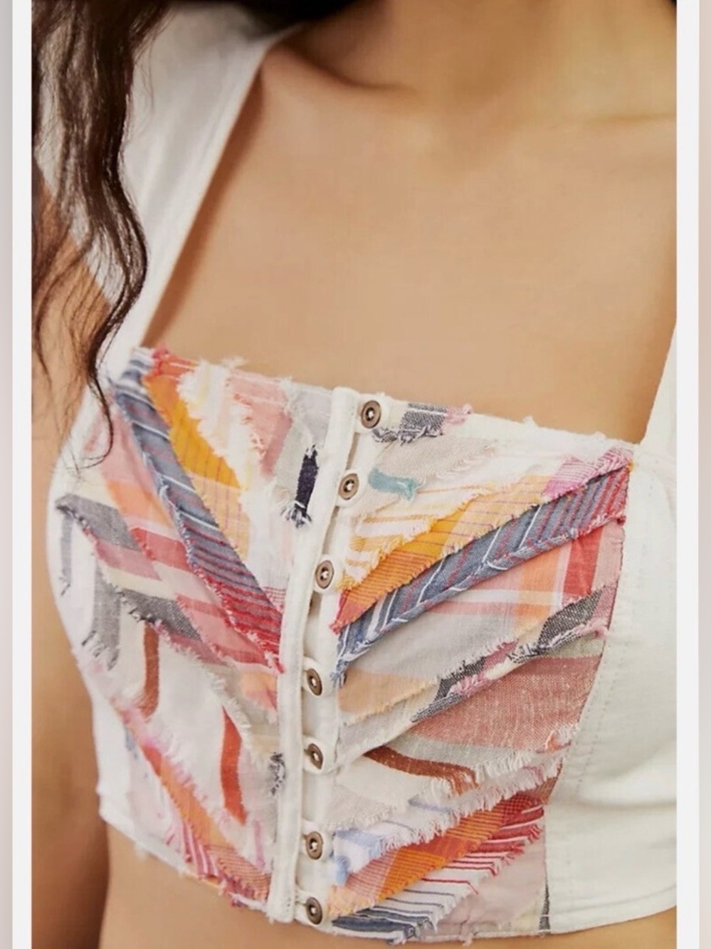 Pilcro Patchwork Apron Tank - Picture 4 of 15
